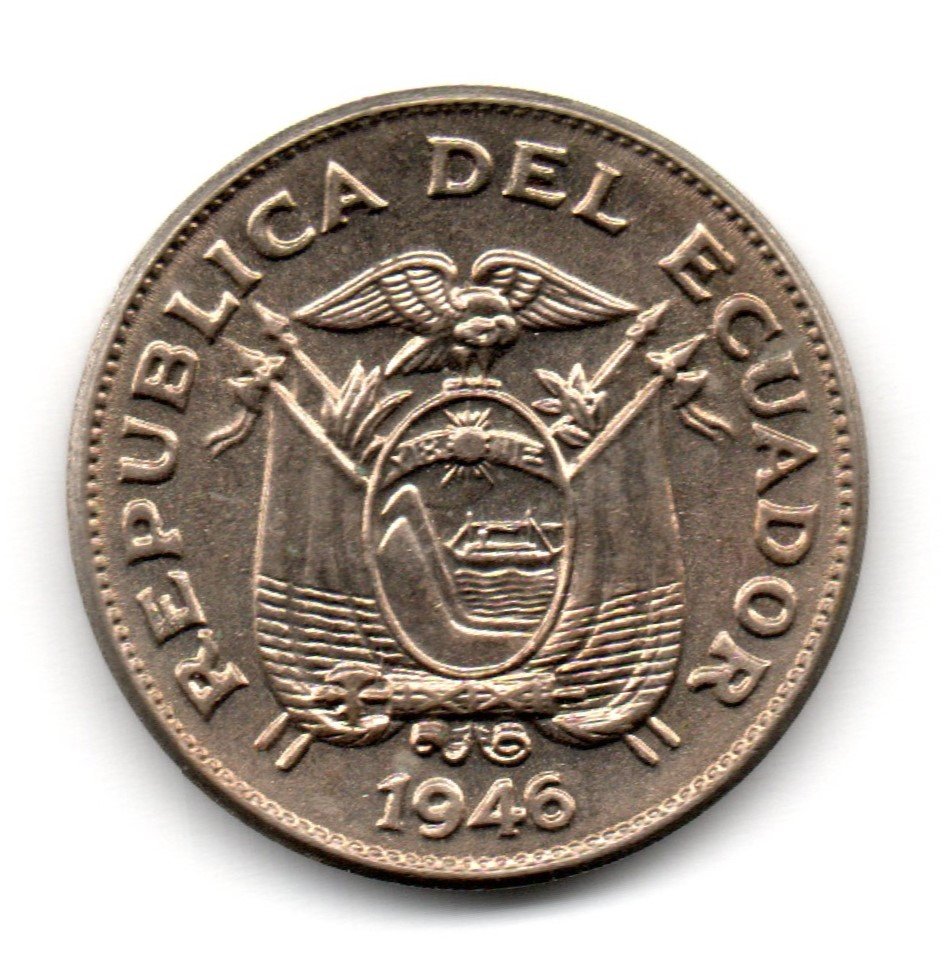 Ecuador 5 Centavos 1946 UNC (1 of 2)