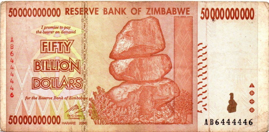 SUPER RADAR Zimbabwe 50 Billion Dollars 2008 6444446 (1 of 2)