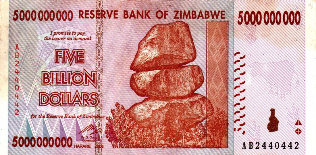 RADAR Zimbabwe $5 Billion Dollars 2008 2440442 (1 of 2)