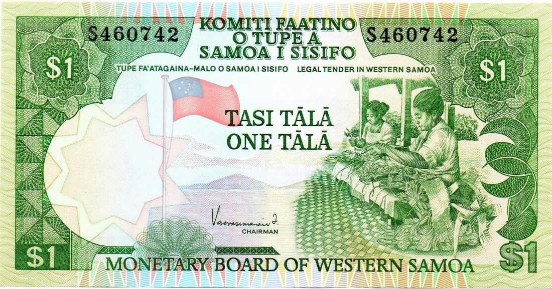 Samoa $1 Tala 2020 UNC (1 of 2)