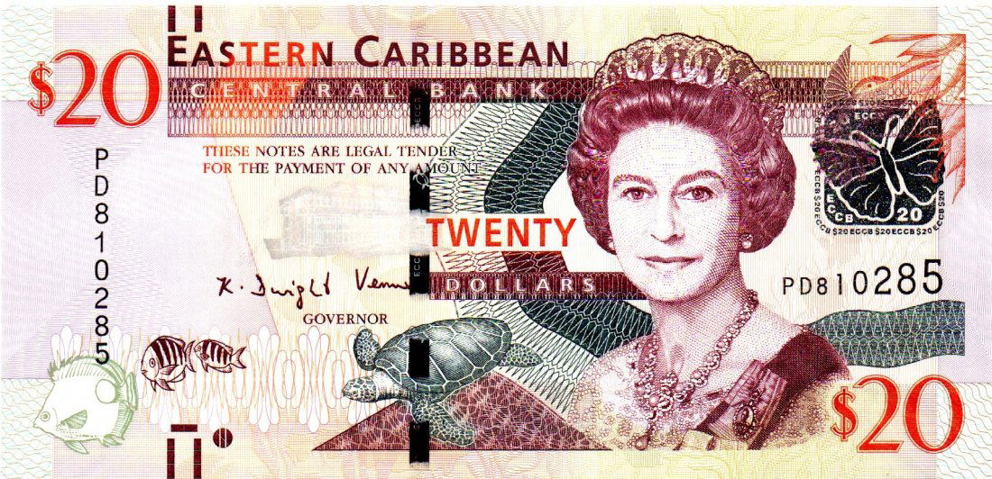 East Caribbean $20 Dollars 2003 UNC (1 of 2)
