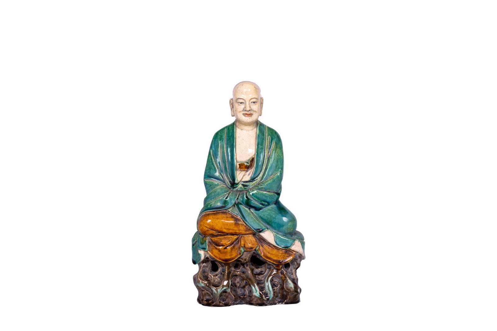 Chinese Ming Dynasty Buddha Statue: Height 36cm, width 17cm