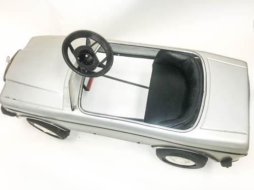 Classic Mercedes Peddle Car: Classic Silver Mercedes Peddle Car All original parts