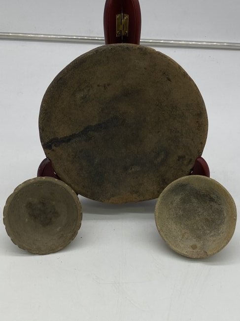 Pre Colombian Mayan Artifact Lot: Pre Colombian Mayan Artifact Lot Of Primitive Bowls 3 bowls Large bowl- 2" x 8" x 8" Small bowls 1.5" x 3.5" x 3.5"