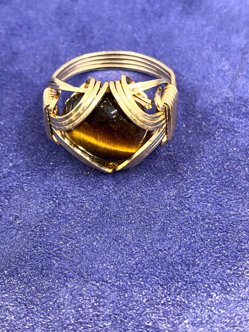 Gold Filled And Tiger's Eye Ring (1 of 10)