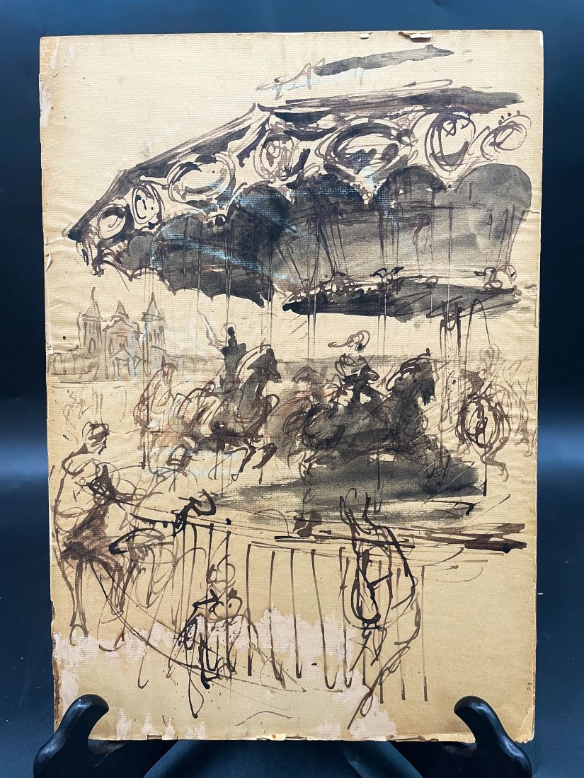 Nick Solovioff Abstract Carousel Painting (1 of 4)