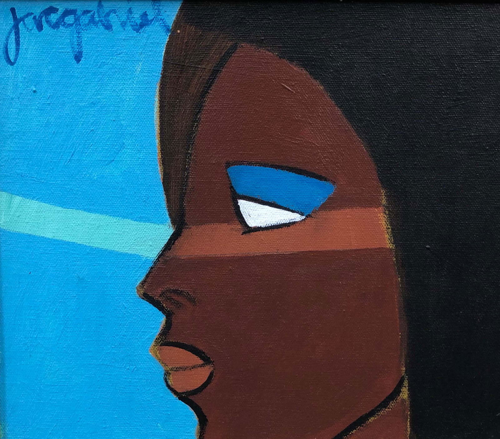 Jacques GABRIEL (1934-1988). Portrait of a woman. (1 of 3)