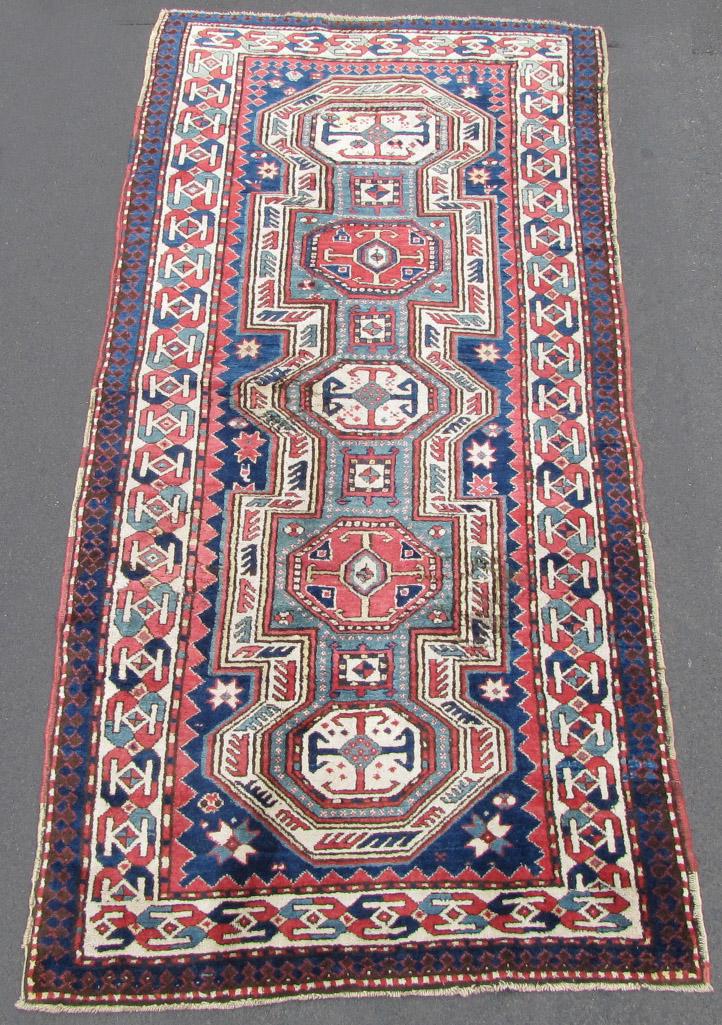 Kazak rug. Caucasus. Antique. About 140 - 180 years (1 of 13)