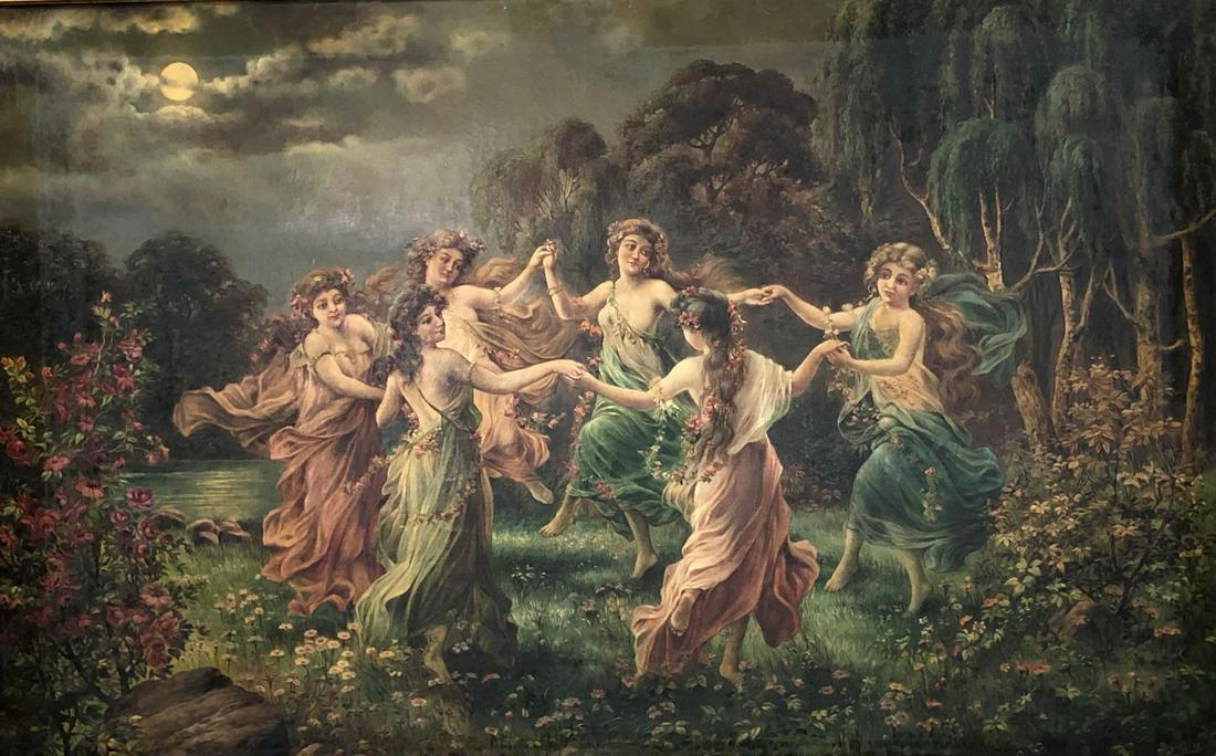 After Hans Zatzka 1859 1945 Fairy Dance Jan 23 21 Auktionshaus Oberursel In Germany After Hans Zatzka 1859 1945 Fairy Dance Jan 23 21 Auktionshaus Oberursel In Germany