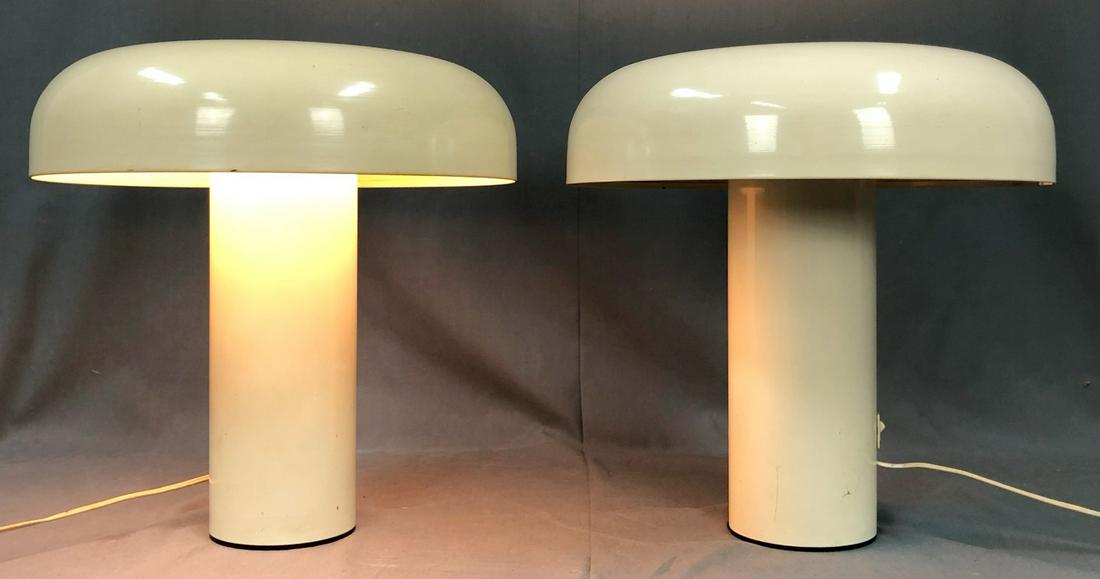A pair of mushroom lamps. 1970's. (1 of 10)