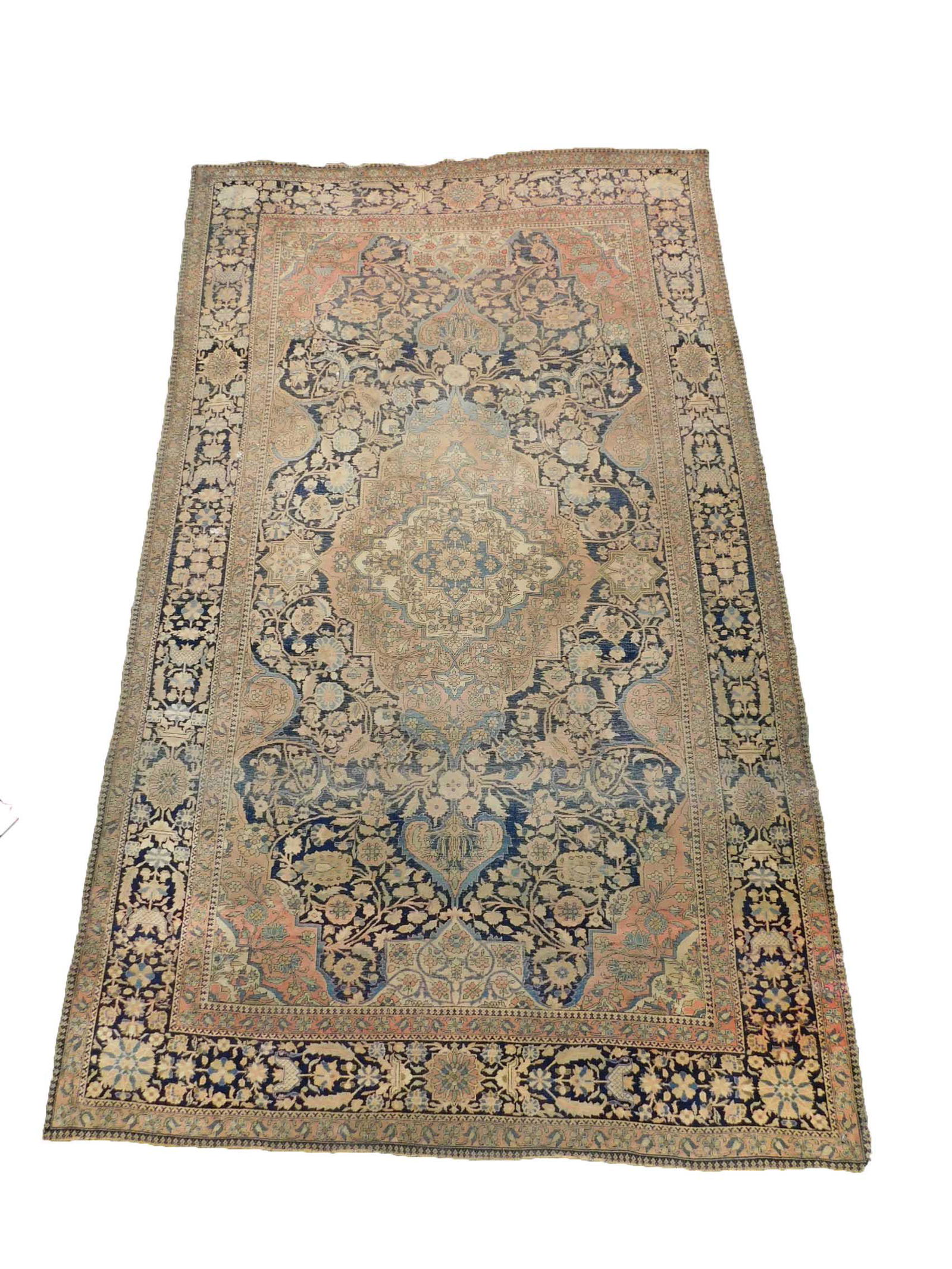 Mohtasheem Kashan Persian rug. Iran. Antique, circa 100 (1 of 9)