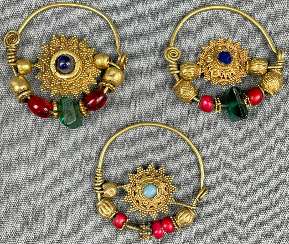3 pendants, earrings? Probably Mogul India antique. (1 of 10)