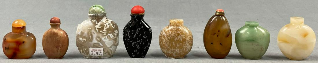 8 snuff bottles. Probably China antique. (1 of 8)