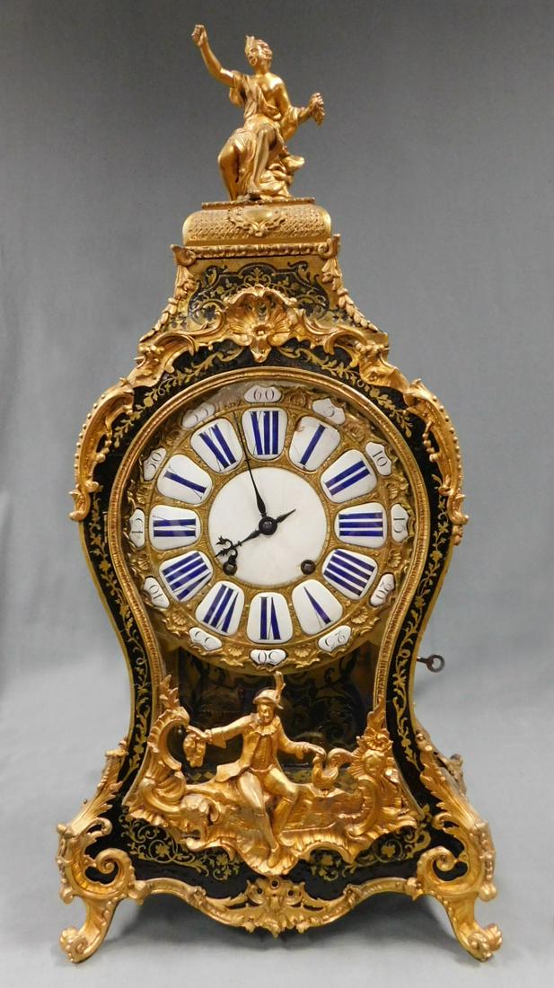 Mantel clock. Marc de la Mare, Paris. Mid 18th century. (1 of 20)