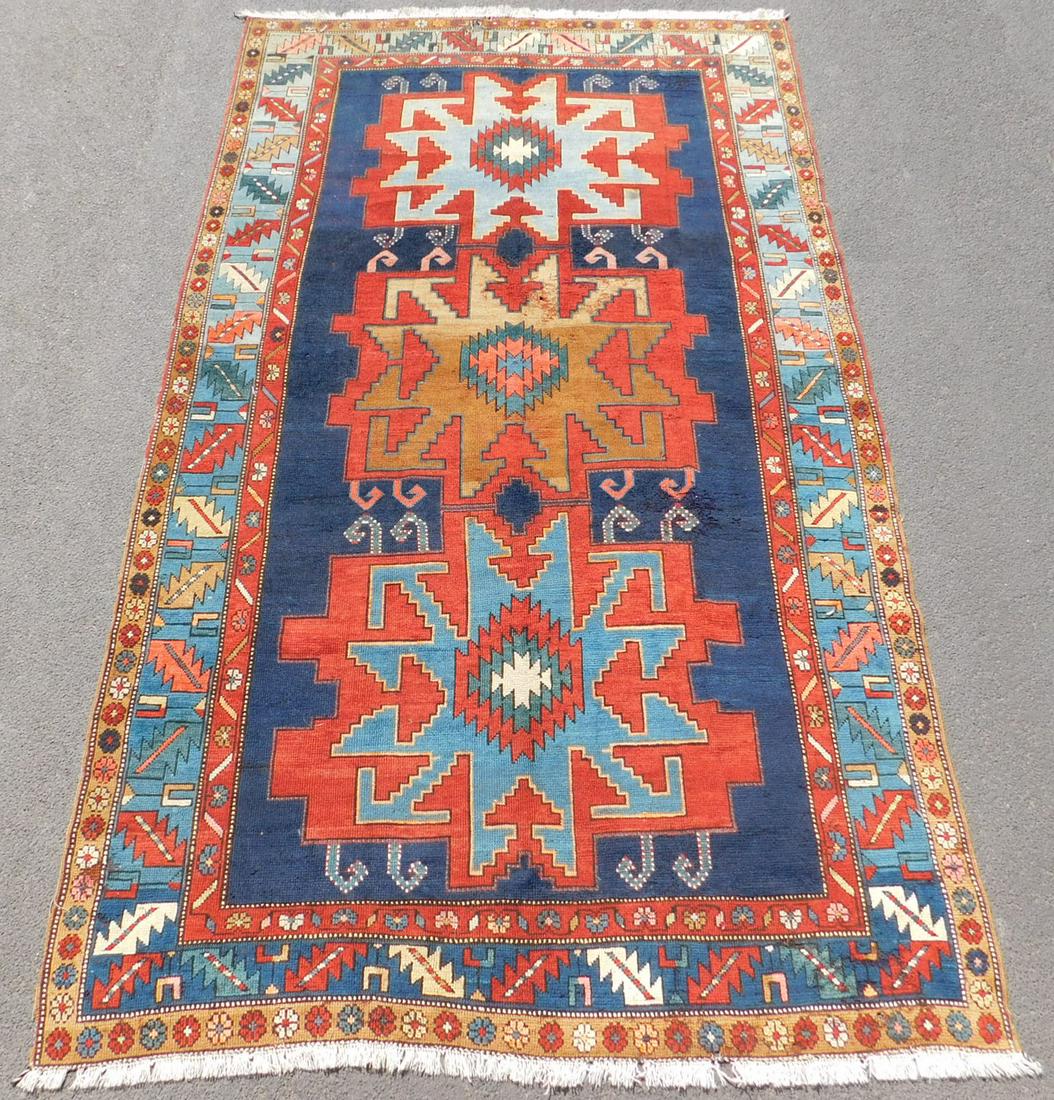 Lesghi Shirvan carpet. Kazak. Caucasus. Antique. (1 of 8)