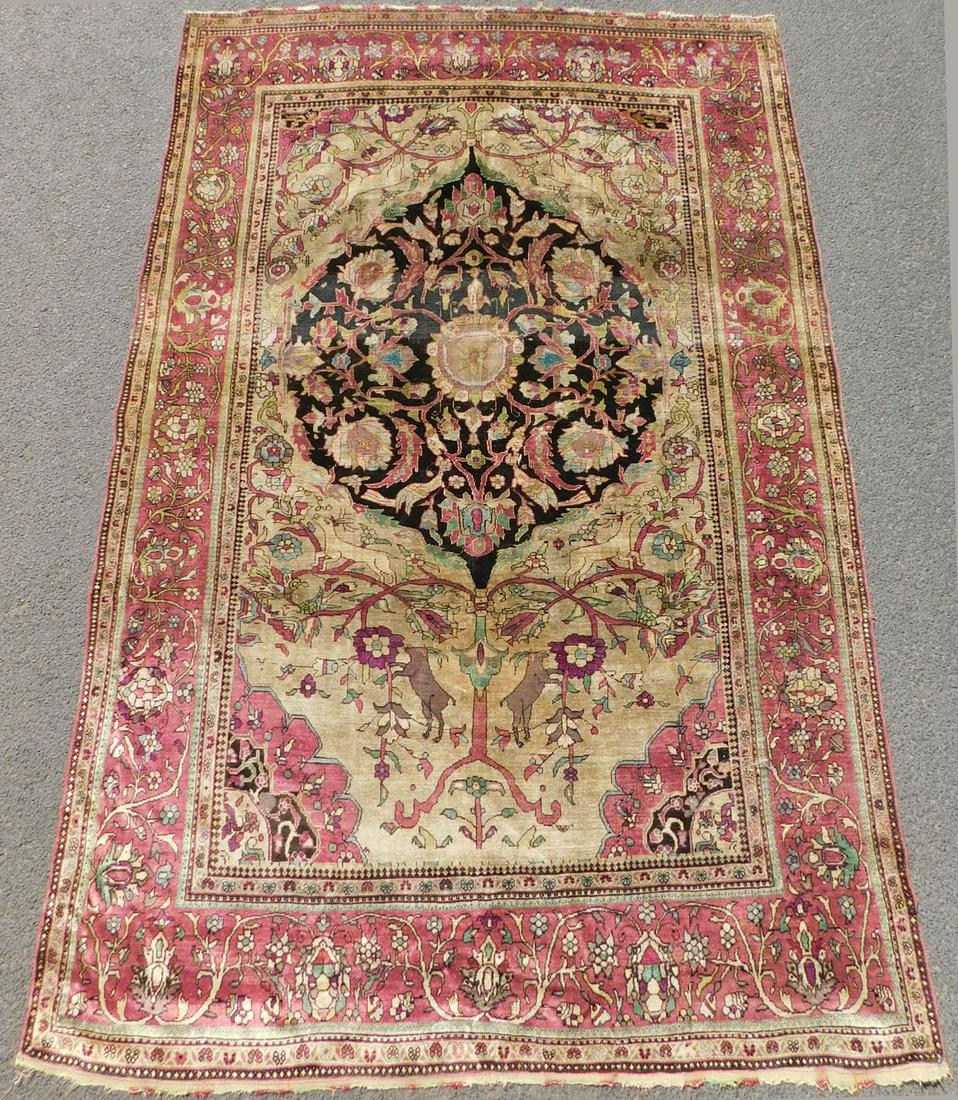 193 cm x 127 cm. Hand knotted. Silk on silk. Ascending (1 of 5)