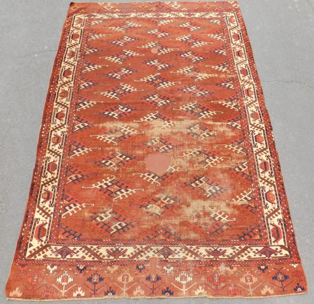 Jomud main carpet. Turkmenistan. Probably antique. (1 of 7)