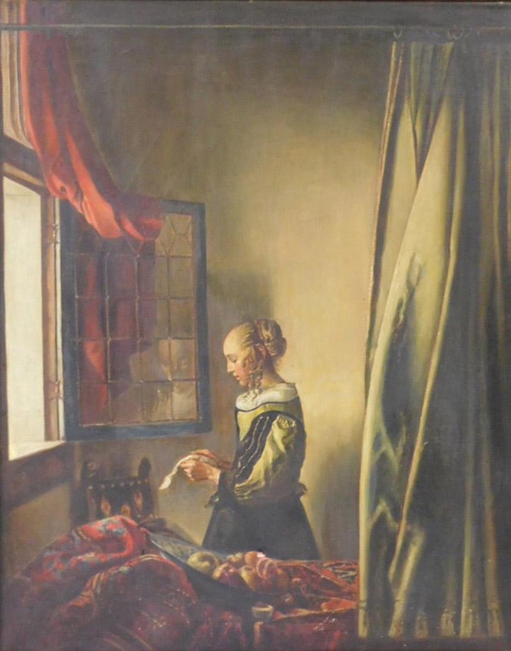 After Johannes VERMEER (XIX - XX). Letter reading (1 of 10)