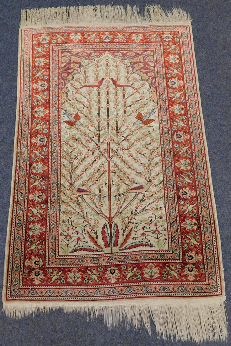 Kayserie. Silk.Prayer rug. Turkey. Old./Kayserie Seide (1 of 5)