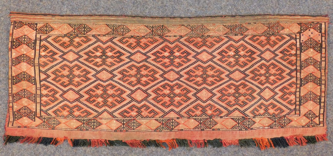 Reverse Sumak Torba. Stammesteppich. Antik. Turkmenen. (1 of 8)