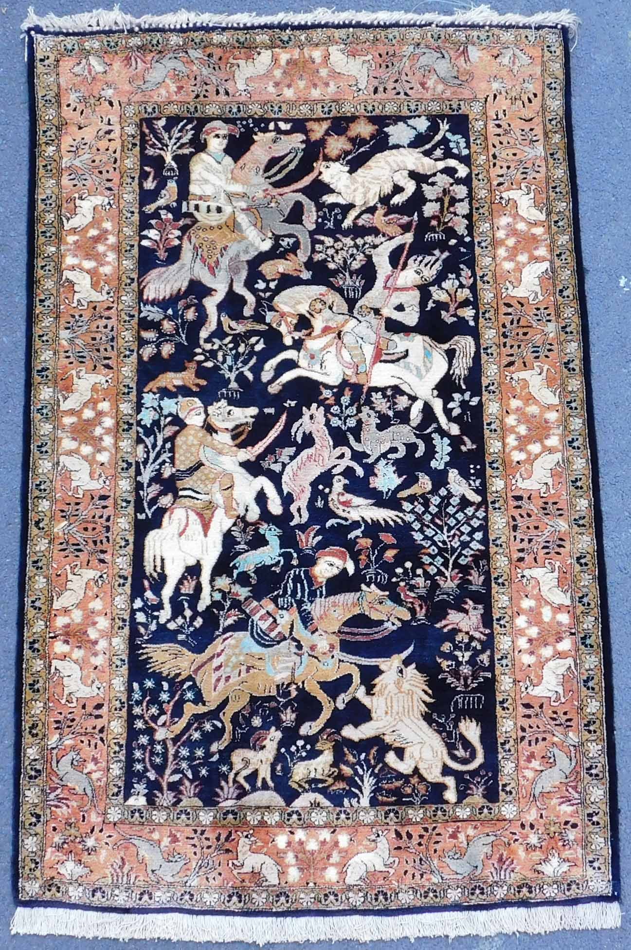 Qum Teppich. Seide. Sehr feine Knüpfung. (1 of 7)