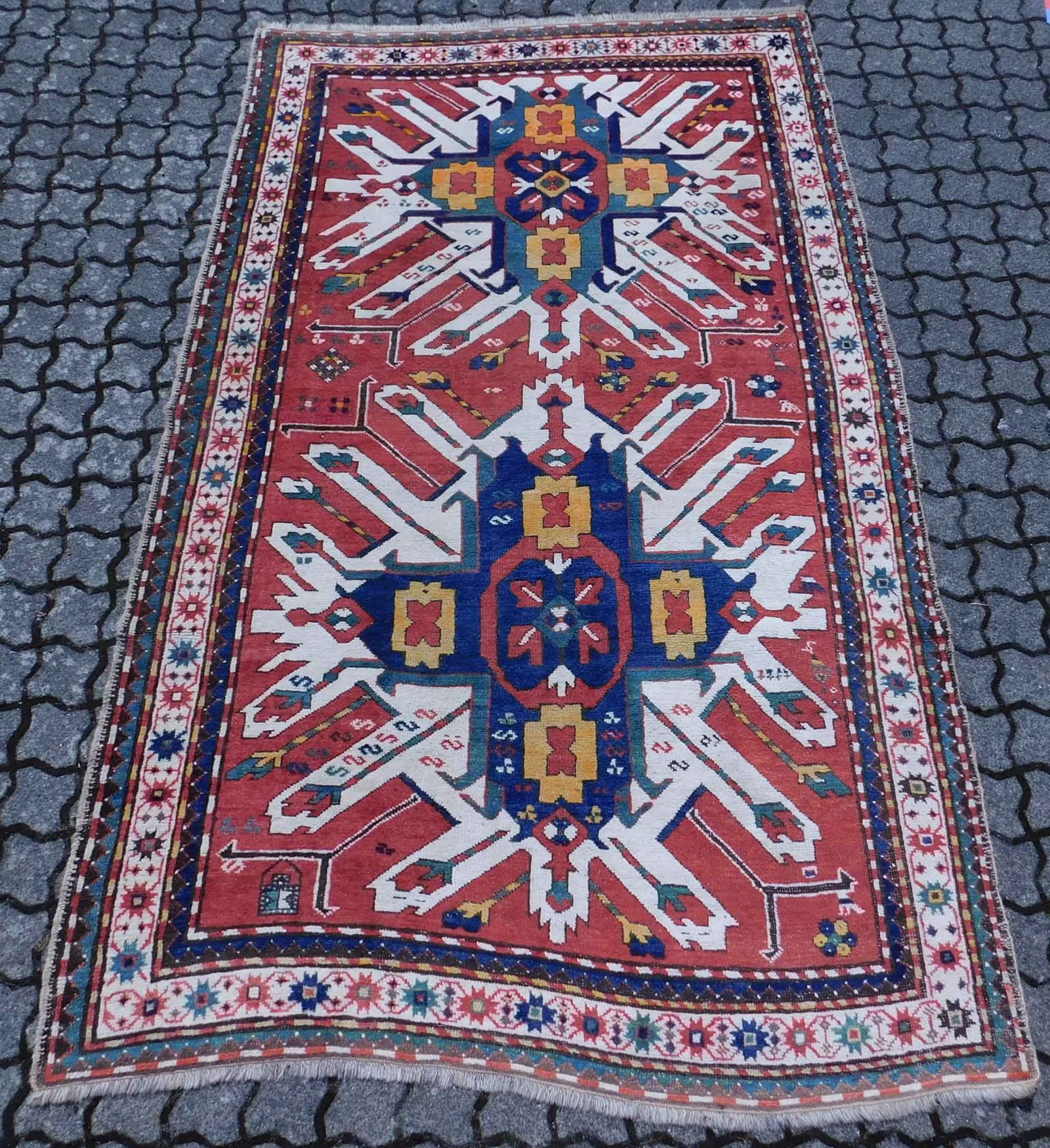 "Adler Kasak" Tschelaberd Teppich. Antik. (1 of 6)