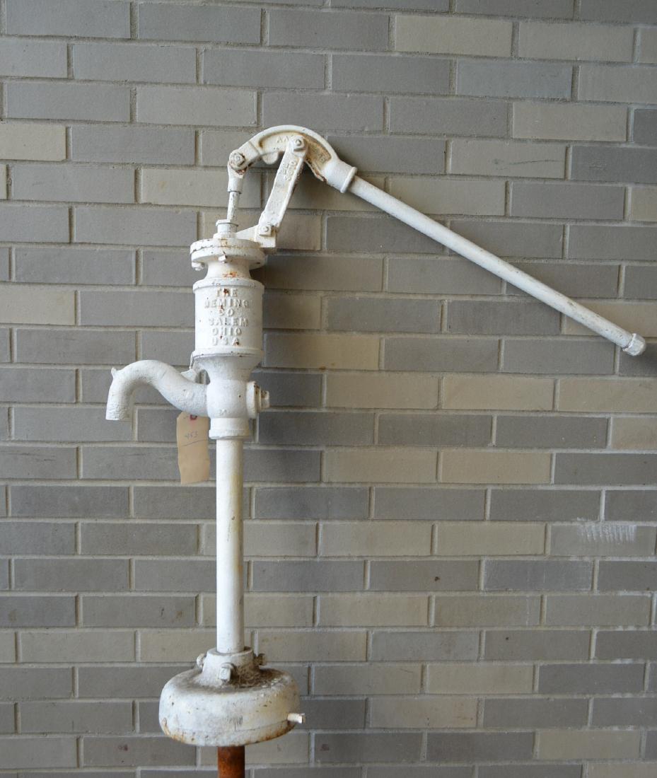 Cast Iron Well Pump Signed The Deming Co. Salem Ohio.