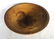 Very fine round treenware bowl in original slate blue - 2