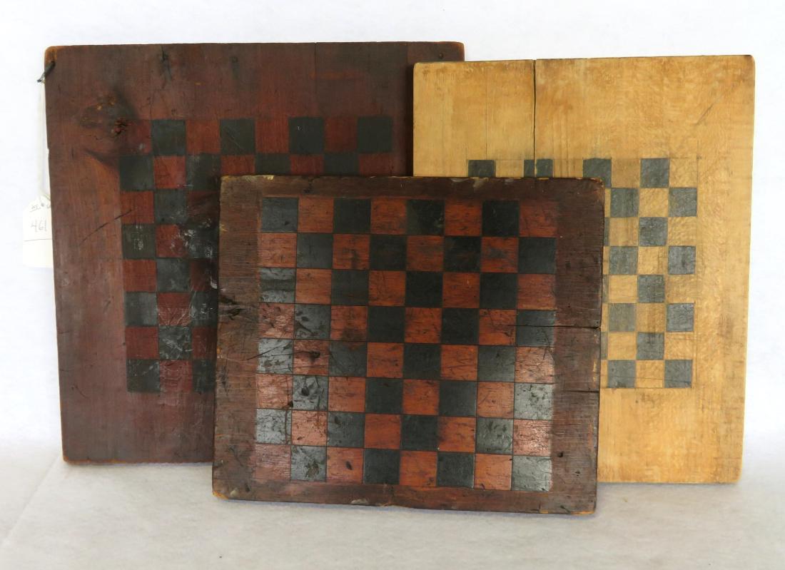 Three American game boards in original paint, the (1 of 7)