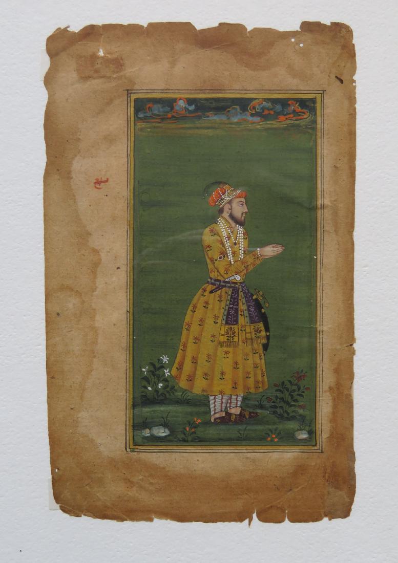 W/C  on paper - portrait of an Indian or Persian (1 of 4)