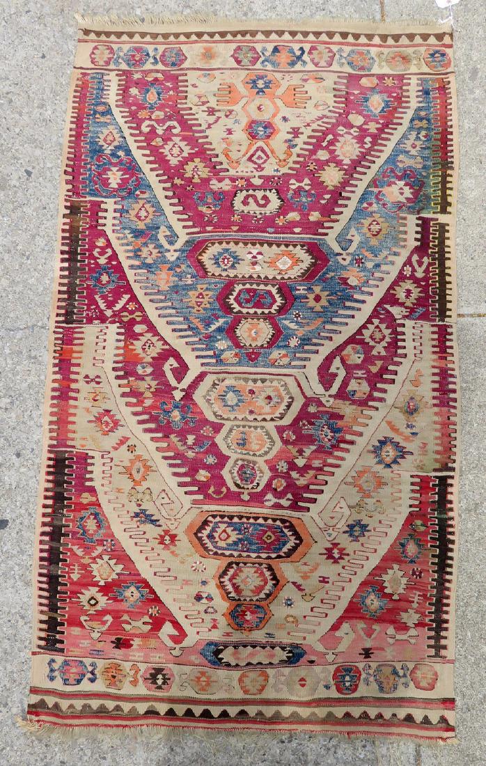 Kilim scatter rug – 5’ 10” x 3’ 2” – very good (1 of 4)