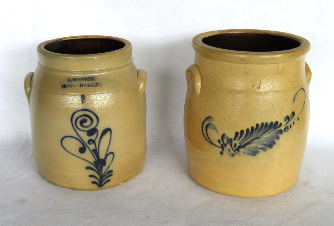 Two stoneware 2 gallon  crocks including:  Potter (1 of 3)