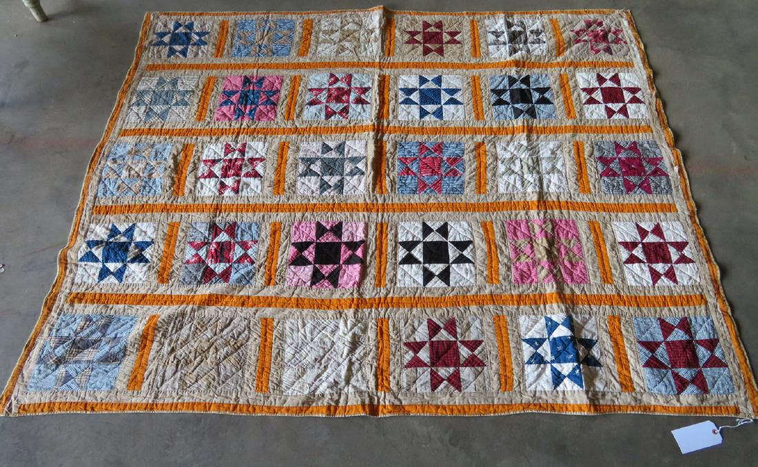 Patchwork quilt - Ohio Star pattern. (1 of 6)