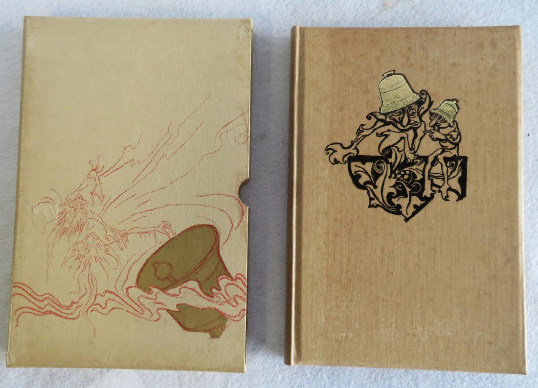 Book from the Limited Editions Club - entitled "The: Book from the Limited Editions Club - entitled "The Chimes" by Charles Dickens and illustrated by Arthur Rackham - printed in London 1931 - limited edition 911/1500 - signed in ink by illustrator Arth