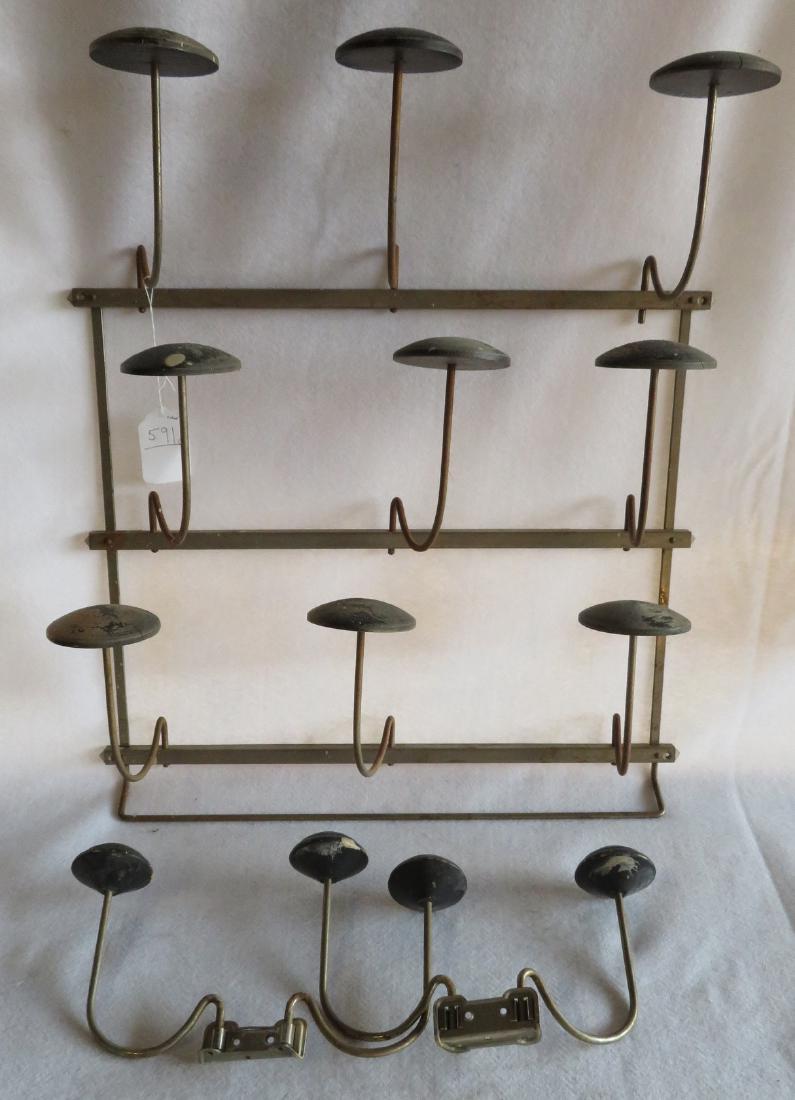 Three wall mounted hat racks – to be updated xxx: Three wall mounted hat racks – to be updated xxx