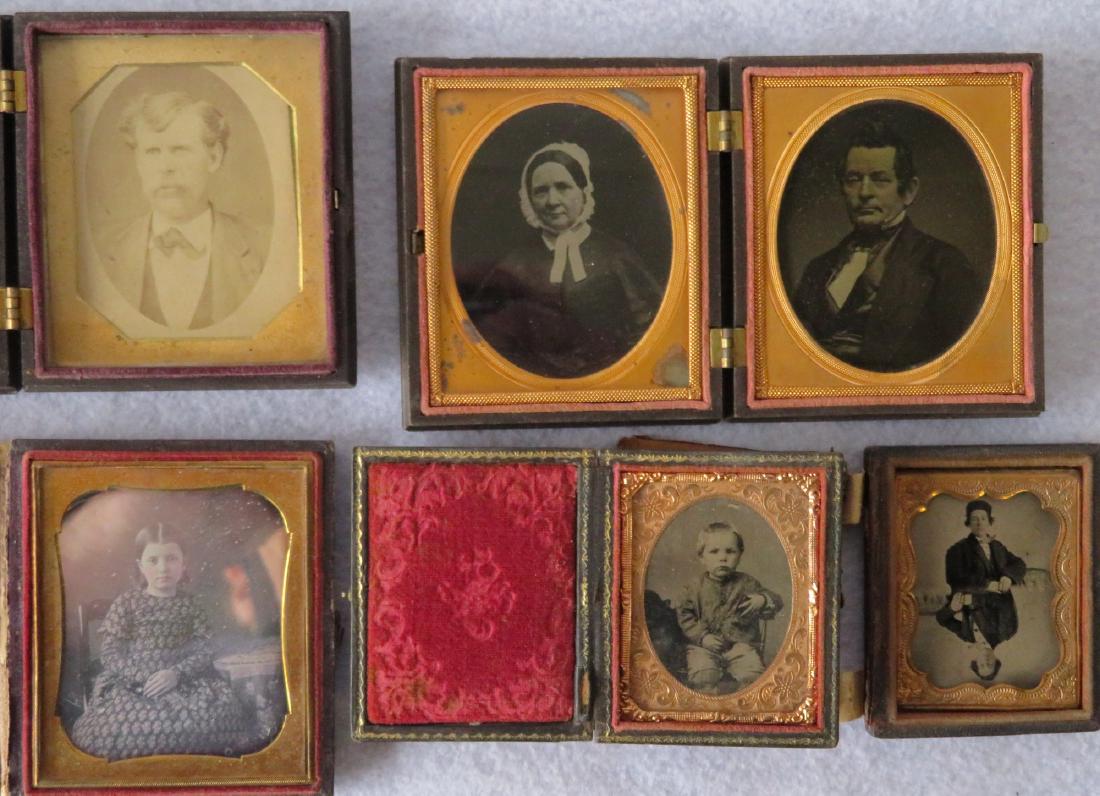 Grouping of 5 cased images including: 1) Ninth plate (1 of 8)