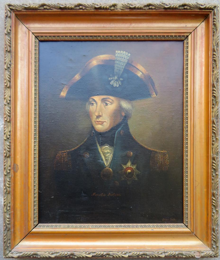 O/C Portrait of Admiral Horatio Nelson, signed Brian (1 of 5)