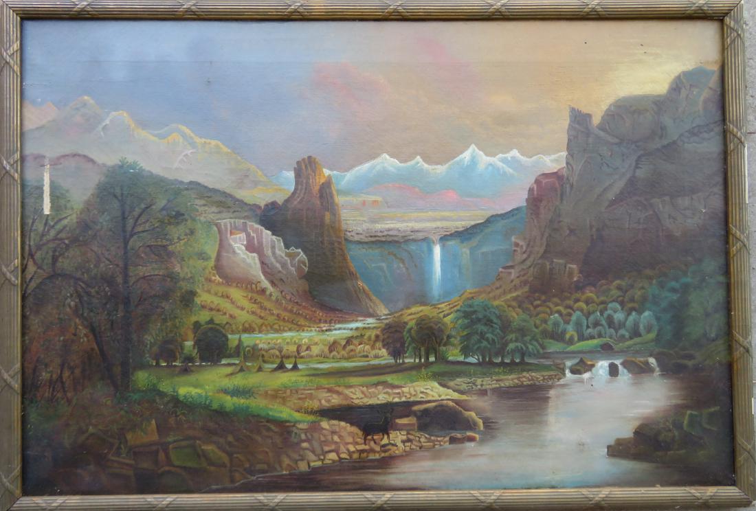 O/C Primitive landscape of mountains, waterfall and (1 of 6)