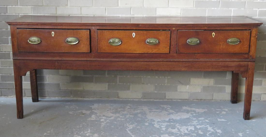 English oak Hepplewhite hunt board having 3 drawers (1 of 7)