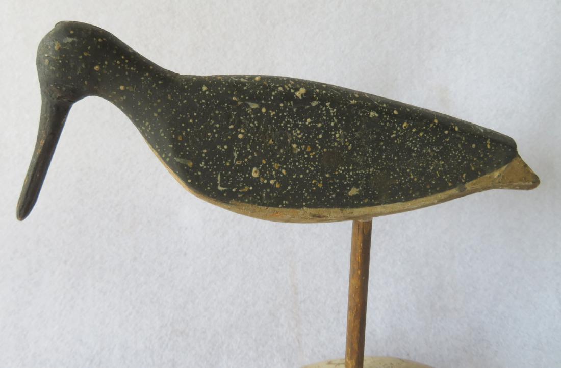 Flattie shorebird decoy with notched tail, original (1 of 5)