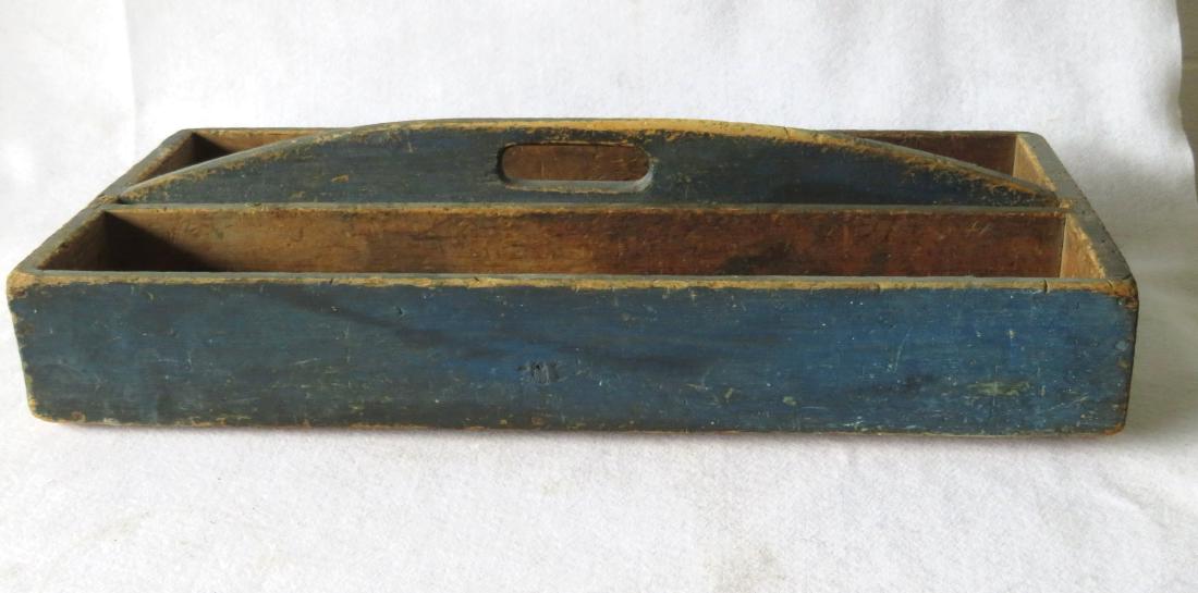 Carpenter's tool carrier in original blue paint, late (1 of 3)