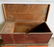 Two early blanket boxes including 1 in red paint with - 2