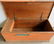 Two early blanket boxes including 1 in red paint with - 5