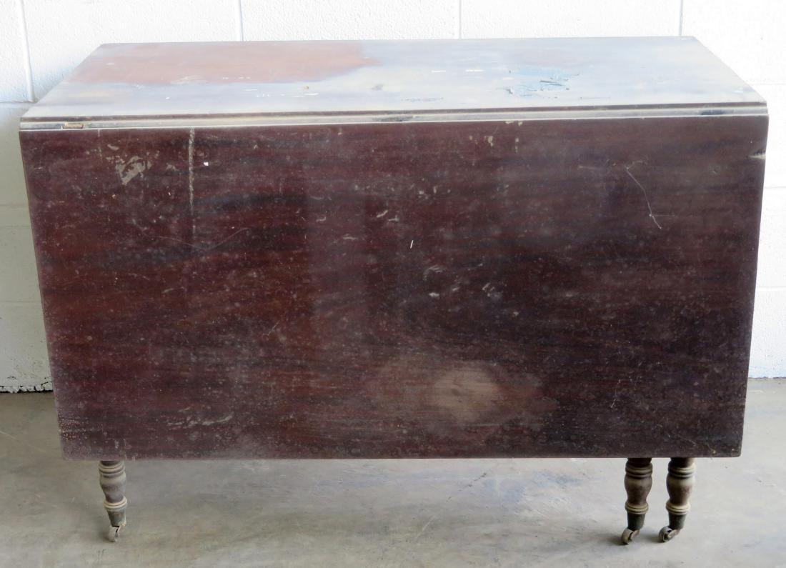 Sheraton mahogany (Santo Domingo) drop-leaf swing-leg (1 of 5)