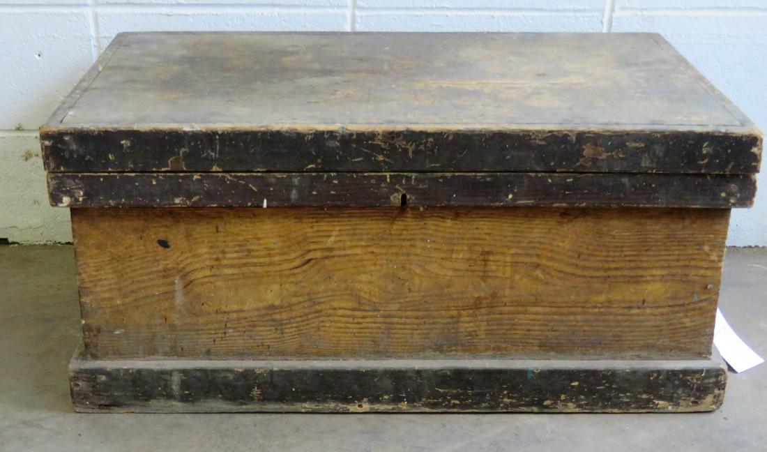 Grain painted Pennsylvania tool box in original mustard (1 of 4)