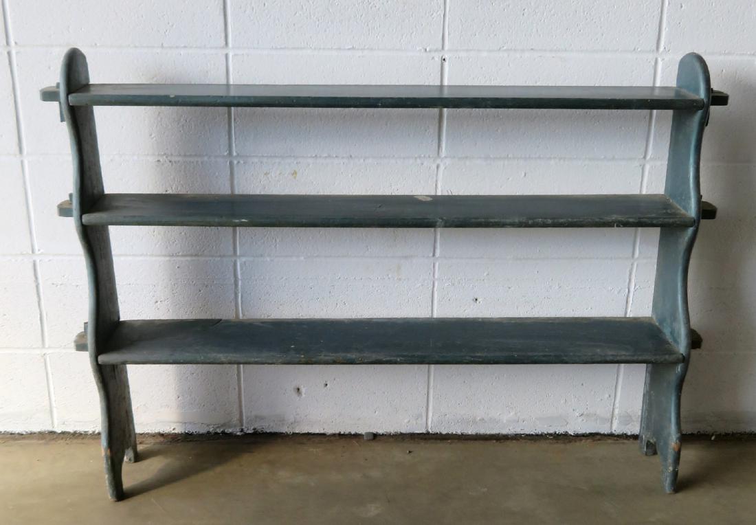 Arts and Crafts style floor standing open shelf unit in (1 of 4)