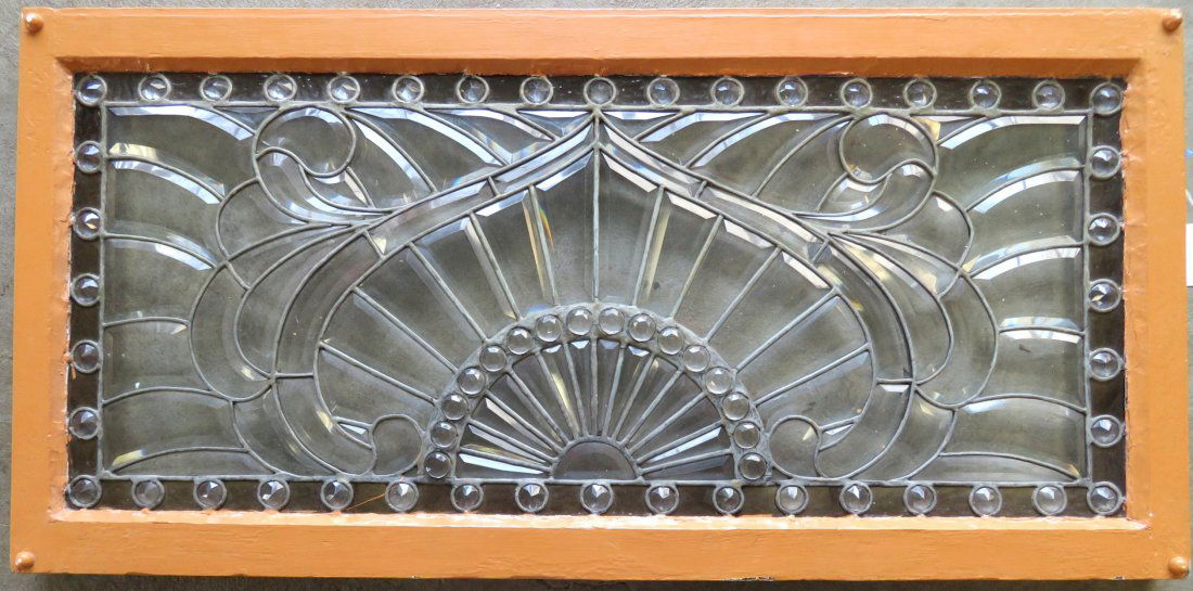 Arts and Crafts leaded and beveled glass window (1 of 5)