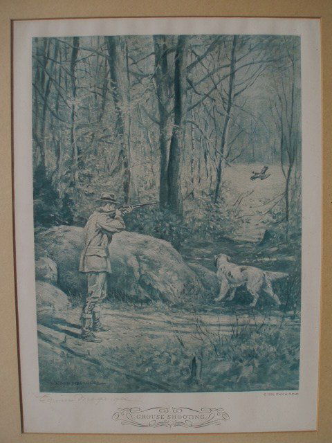 Three Edwin Megargee Hunting Prints - pencil sign: Three Edwin Megargee Hunting Prints - pencil signed - 8" x 11"