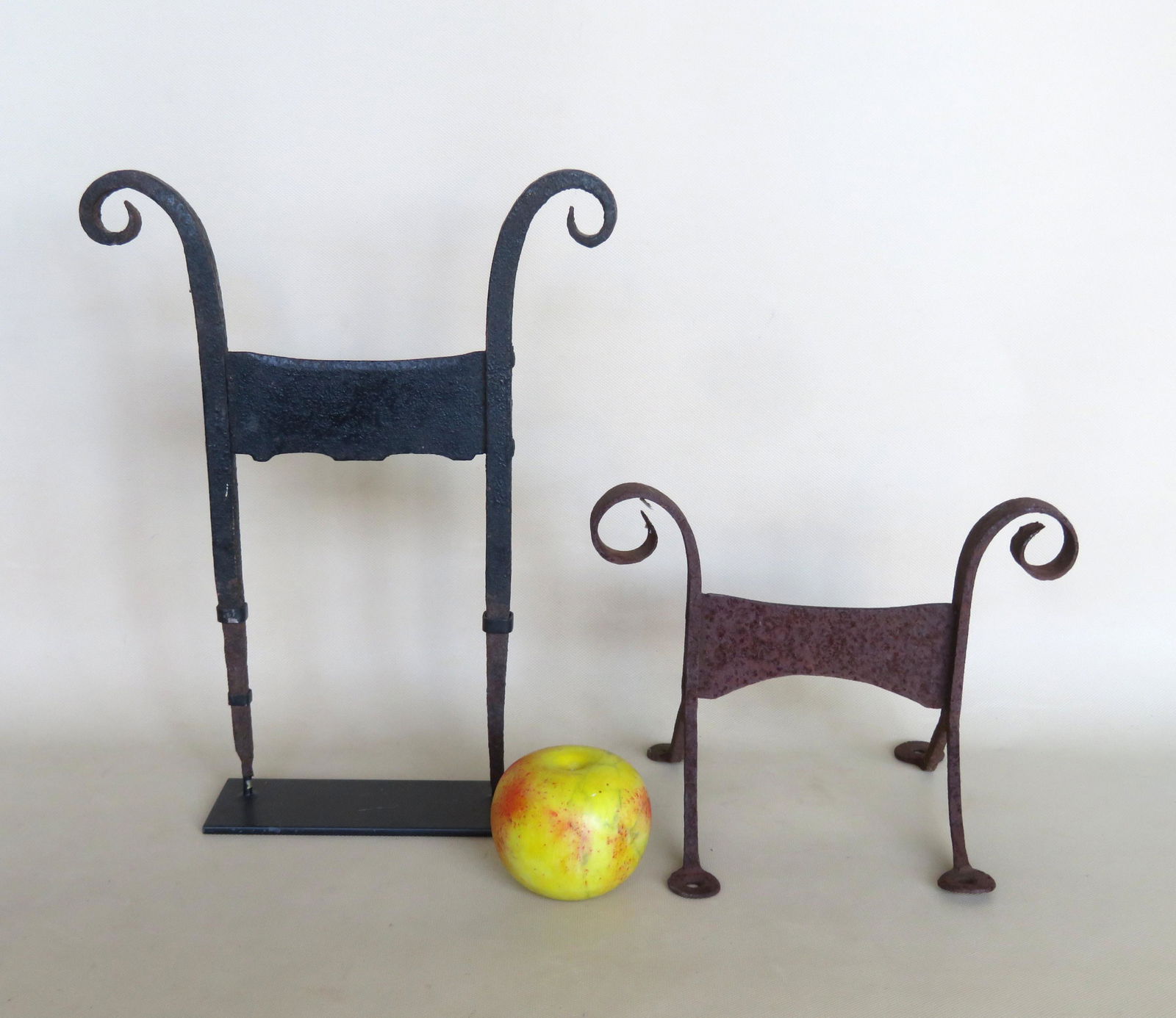 Two hand iron boot scrapers, early 19th century. Jan 04, 2020