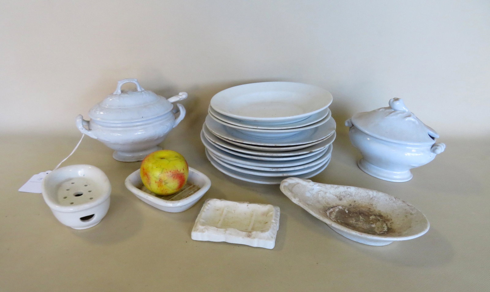 Lot of various early ironstone china, 19th century,: Lot of various early ironstone china, 19th century, most in good condition.